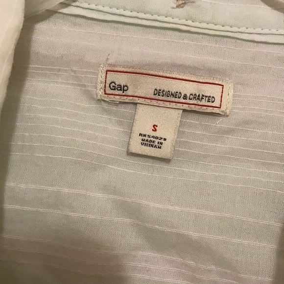 Gap mint and white striped blouse - Picture 3 of 3